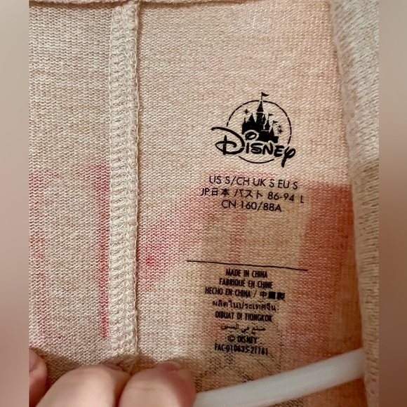 5 for $25! Disney Minnie Mouse Open-Front Sweater/Duster/Cardigan Size Small - Picture 3 of 4